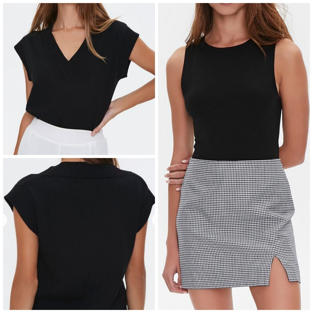 COPY - 2 peace.Pleated mini skirt and Vest